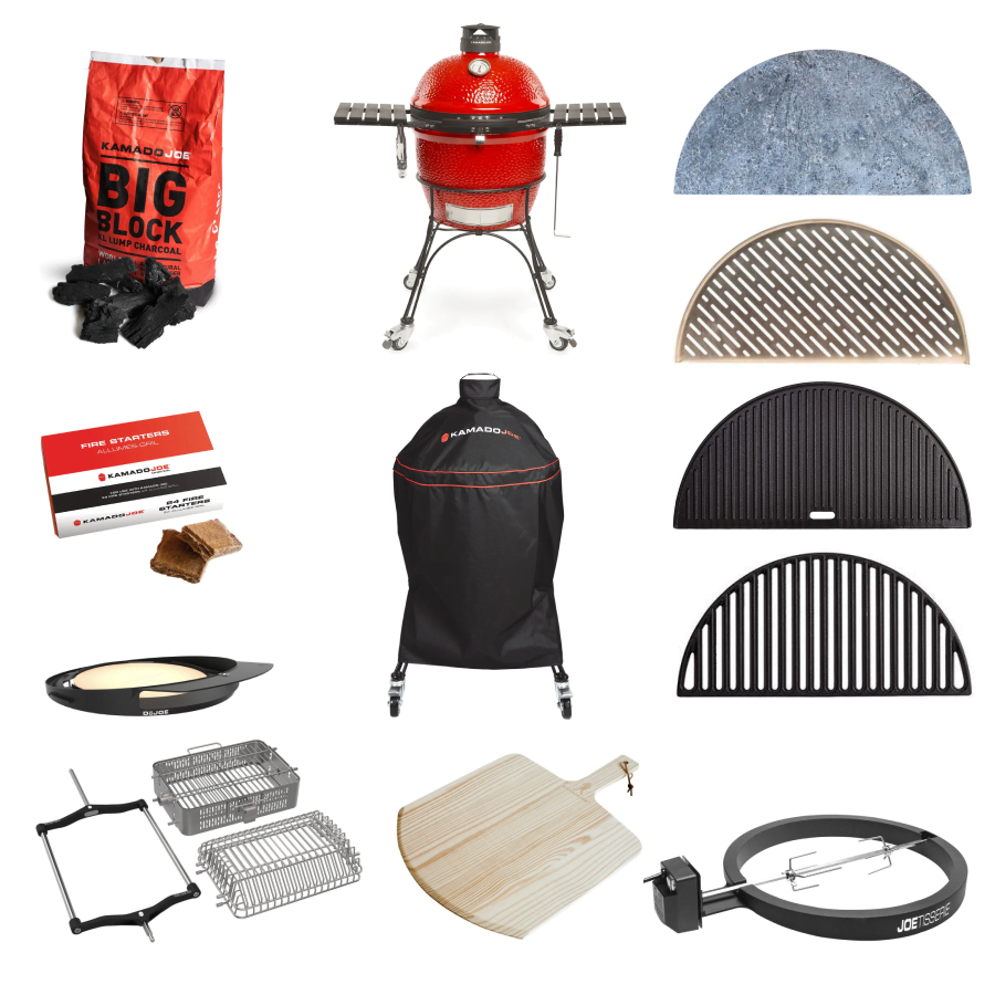 Kamado Joe KJ-VOYAPACK-C2 Classic Joe Grill Series 2 with Voyager Pack