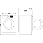 Hotpoint NM11948WSAUK 9kg 1400rpm Freestanding Washing Machine