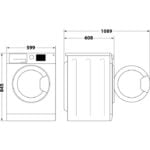 Hotpoint H7 89 GPOWER UK 8kg Freestanding Washing Machine