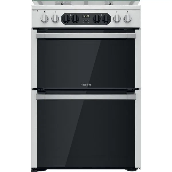 Hotpoint HDM67G8C2CX/UK 60cm Freestanding Cooker with Gas Top