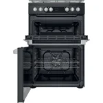 Hotpoint HDM67G9C2CSB/UK 60cm Freestanding Cooker with Gas Top