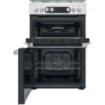 Hotpoint HDM67G9C2CX/U 60cm Freestanding Cooker with Gas Top