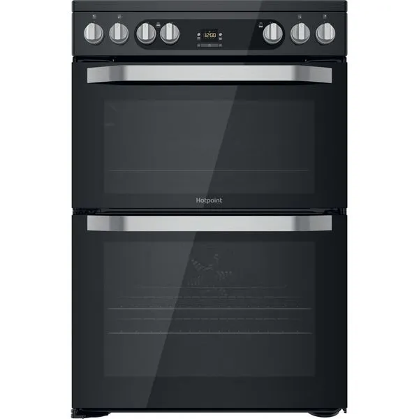 Hotpoint HDM67V9HCB/U 60cm Freestanding Cooker with Ceramic Top