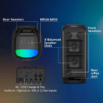Sony SRSXV800B_CEL Wireless 2 ch Portable Speaker – Black