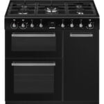 Smeg CX93GMBL 90cm Range Cooker with Gas Top