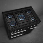 Smeg CX93GMBL 90cm Range Cooker with Gas Top