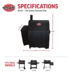 Char-Griller 5533 Grill Cover for CG30044223 Smokin Pro