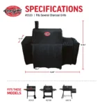 Char-Griller 5533 Grill Cover for CG30044223 Smokin Pro