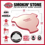 Char-Griller 6201 Ceramic Smoking Stone for Akorn 6719