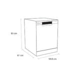 Schönhaus DWSF0115FSBW Freestanding Dishwasher in White