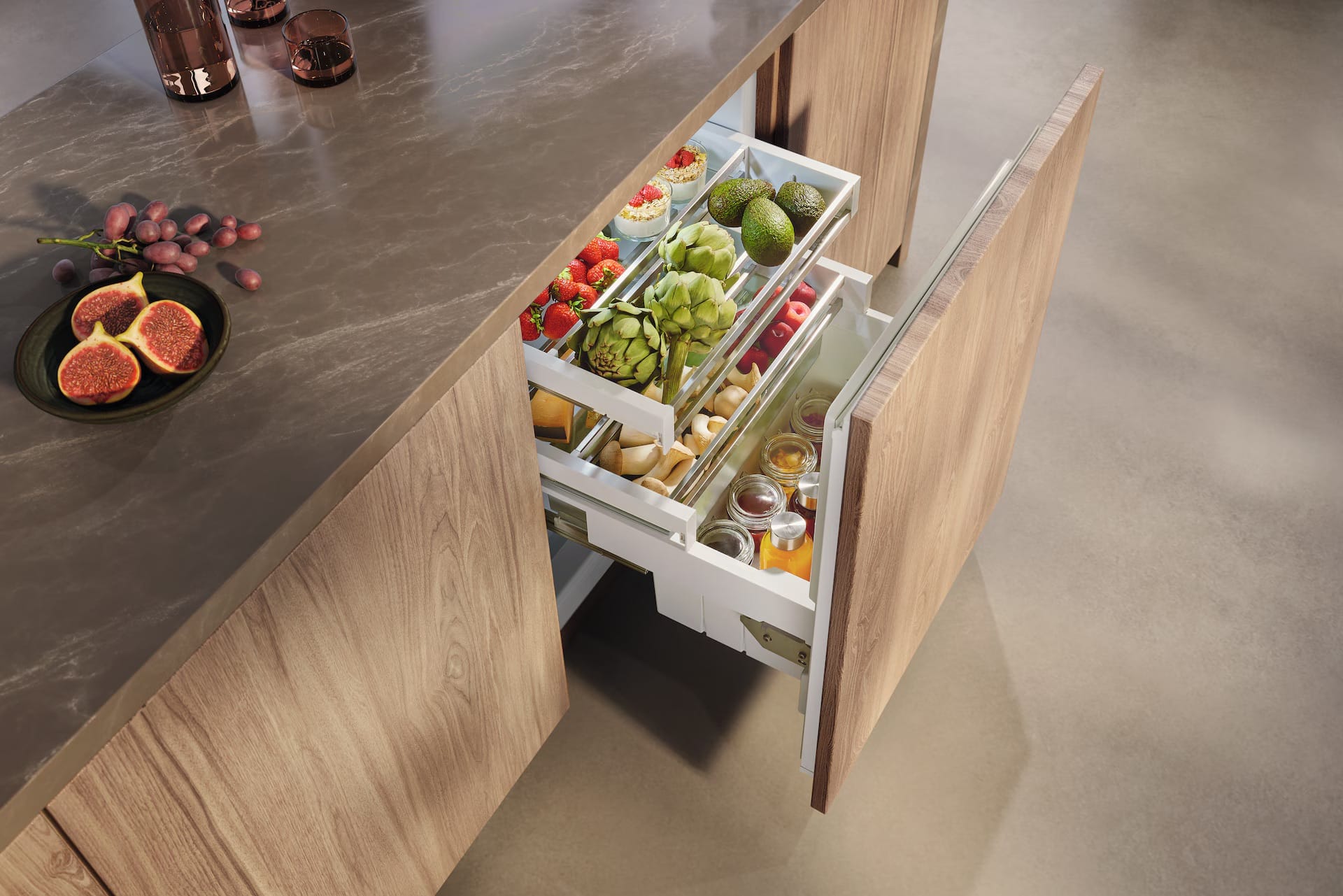 Miele KU7030D Built-In Under Counter Fridge with Pull-Out Front Drawer