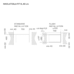 Elica NT-FIT-XL-RAW NT Fit Raw XL 83cm Vented Induction Hob