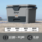 Ninja FB151UKGY FrostVault 47L Hard Cooler in Grey