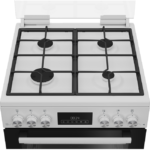 Blomberg GGRN655W 60cm Freestanding Gas Double Oven with Gas Hob in White