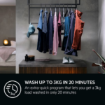 AEG LFR61842B 8kg 1400rpm Freestanding Washing Machine