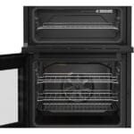 Beko EDC6731K 60cm Double Oven Electric Cooker with Vitroceramic Hob – Black