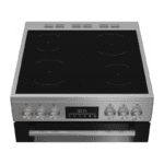 Beko EDC6731S 60cm Double Oven Electric Cooker with Vitroceramic Hob – Silver