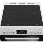Beko EDC6731W 60cm Double Oven Electric Cooker with Vitroceramic Hob – White