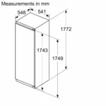 Bosch KIR81VFE0G 177cm Built In Fridge
