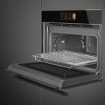 Smeg SO4606WM2PNR Built In Single Oven with Microwave