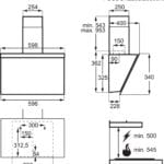 AEG DVX5661HB 60cm Angled Extractor Hood