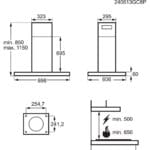 AEG GI87D91CB 90cm Island Extractor Hood