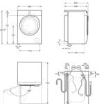 AEG LWR8516O5UD 10kg/6kg 1600rpm Freestanding Washer Dryer