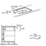 AEG NCH84B03AZ 80cm Vented Induction Hob