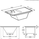 AEG NCH84B03AZ 80cm Vented Induction Hob