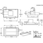 AEG NDC7721SB 120cm Ceiling Extractor Hood