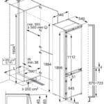 AEG OSC6M191ES 188cm Built In Fridge Freezer