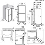 AEG RCB732E7MG 186cm Freestanding Fridge Freezer