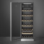Smeg SCV115GS 185cm Freestanding Dual Zone Wine Cooler