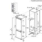AEG TC6MS18FDF 177cm Built In Fridge Freezer