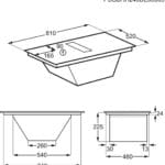 AEG TH84CB03FB 80cm Vented Induction Hob