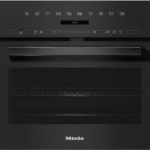 Miele H7240BM Built In Microwave Combi Oven in Obsidian Black