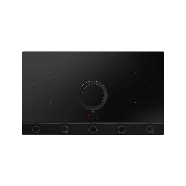 Elica NT-UNP-EVO-RAW Unplugged EVO Raw 90cm Vented Induction Hob in Matt Black