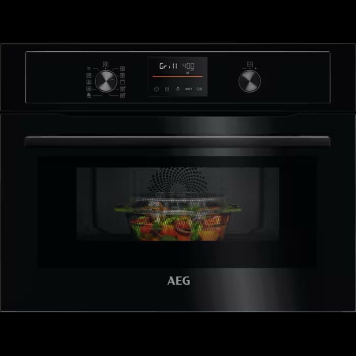 AEG KOX36506GB 5000 Series Built In Microwave Oven With CombiAir In Black