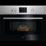 AEG KOX36506GM 5000 Series Built In Microwave Oven With CombiAir In Stainless Steel