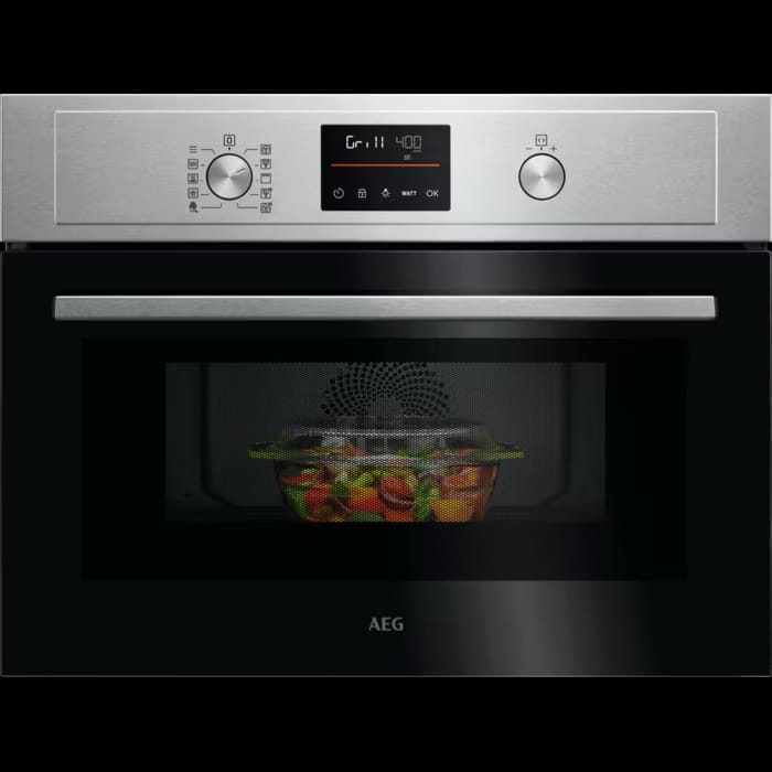 AEG KOX36506GM 5000 Series Built In Microwave Oven With CombiAir In Stainless Steel