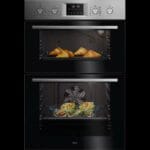 AEG OU5CP40M 6000 Series Catalytic Built In Double Oven With Surround Cook In Stainless Steel