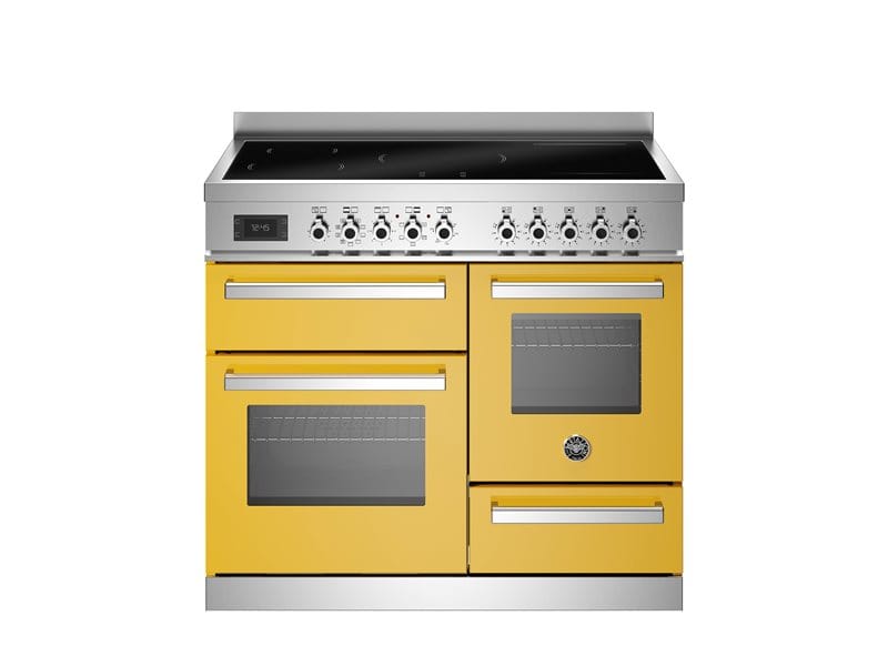 Bertazzoni PRO105I3EGIT2 100cm Induction Triple Oven Range Cooker In Yellow
