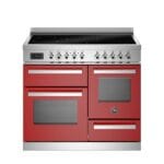 Bertazzoni PRO105I3EROT2 100cm Induction Triple Oven Range Cooker In Red