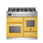 Bertazzoni PRO106L3EGIT2 100cm Induction Triple Oven Range Cooker In Yellow