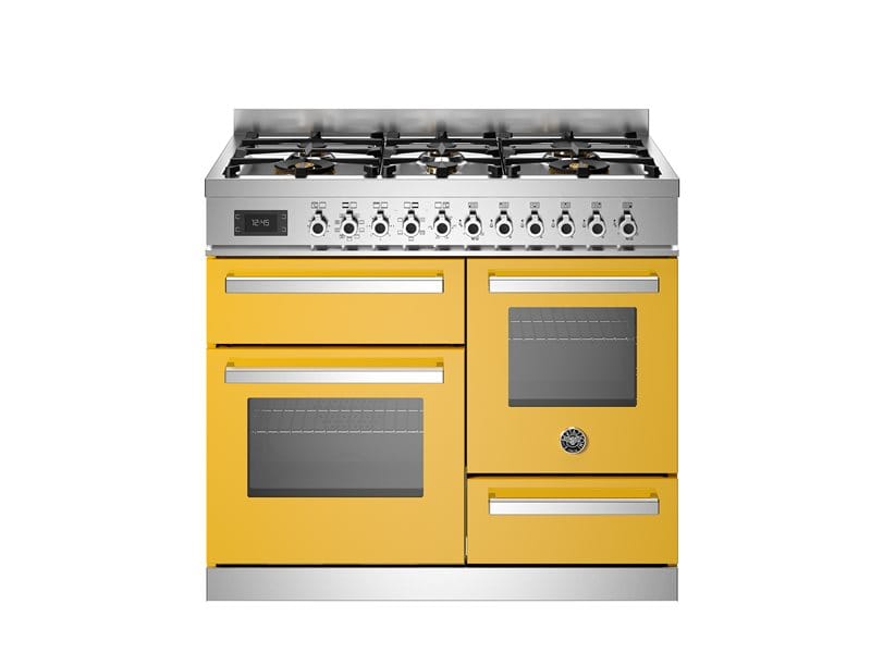 Bertazzoni PRO106L3EGIT2 100cm Induction Triple Oven Range Cooker In Yellow