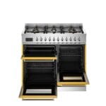 Bertazzoni PRO106L3EGIT2 100cm Induction Triple Oven Range Cooker In Yellow