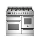 Bertazzoni PRO106L3EXT2 100cm Dual Fuel Triple Oven Range Cooker In Stainless Steel