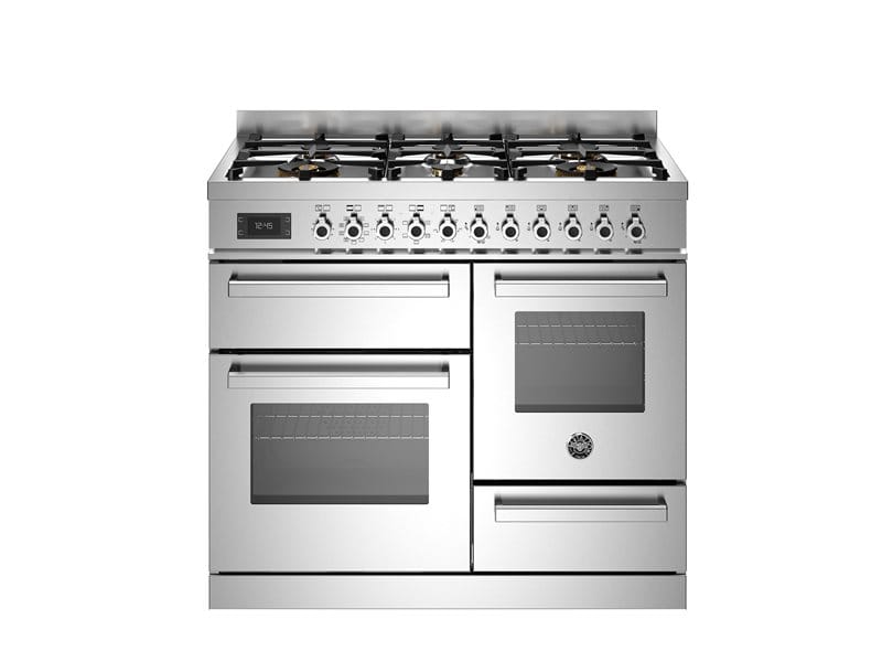 Bertazzoni PRO106L3EXT2 100cm Dual Fuel Triple Oven Range Cooker In Stainless Steel