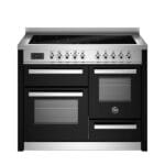 Bertazzoni PRO115I3ENET2 110cm Induction Triple Oven Range Cooker In Black