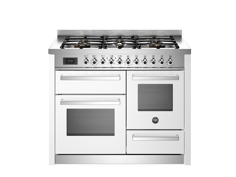 Bertazzoni PRO116L3EBIT2 110cm Dual Fuel Triple Oven Range Cooker In White